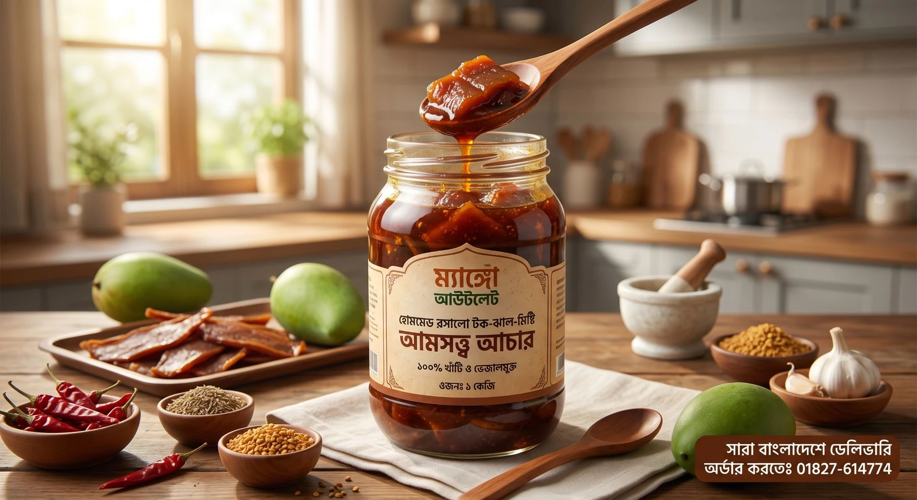 রসালো আমসত্ত্ব আচার এক কেজি